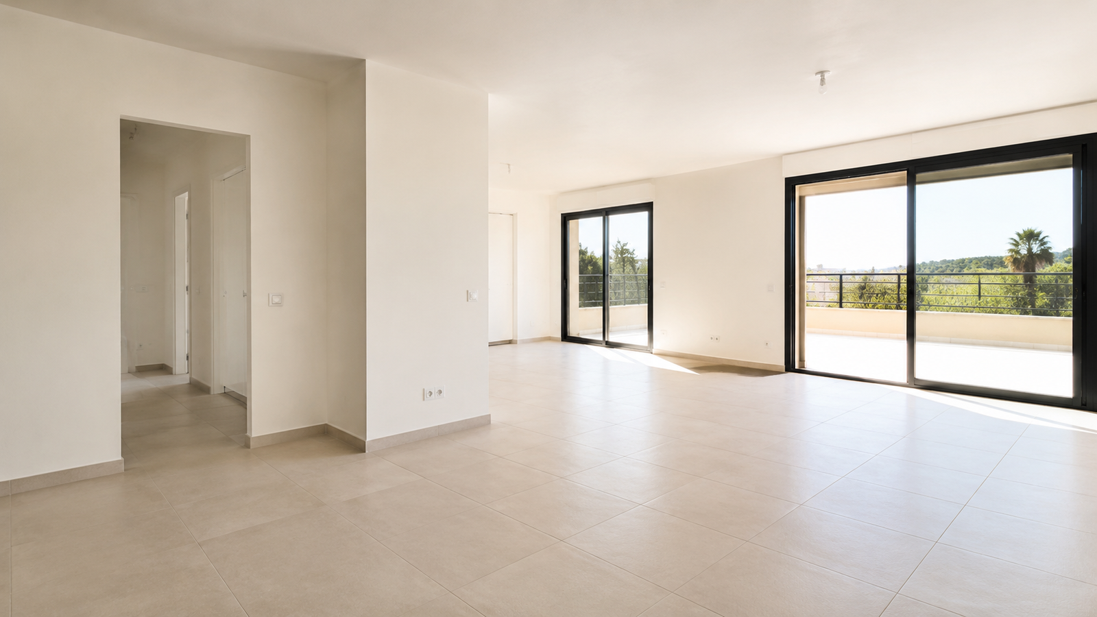 Appartement neuf propre après un nettoyage de fin de chantier à Pérols